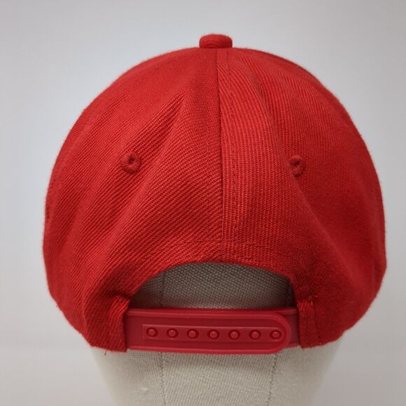 The Flash Snapback Hat Red One Size Adjustable Embroidered 6 Panel Six Flags - Picture 5 of 8